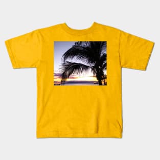 Sunset palm tree Kids T-Shirt